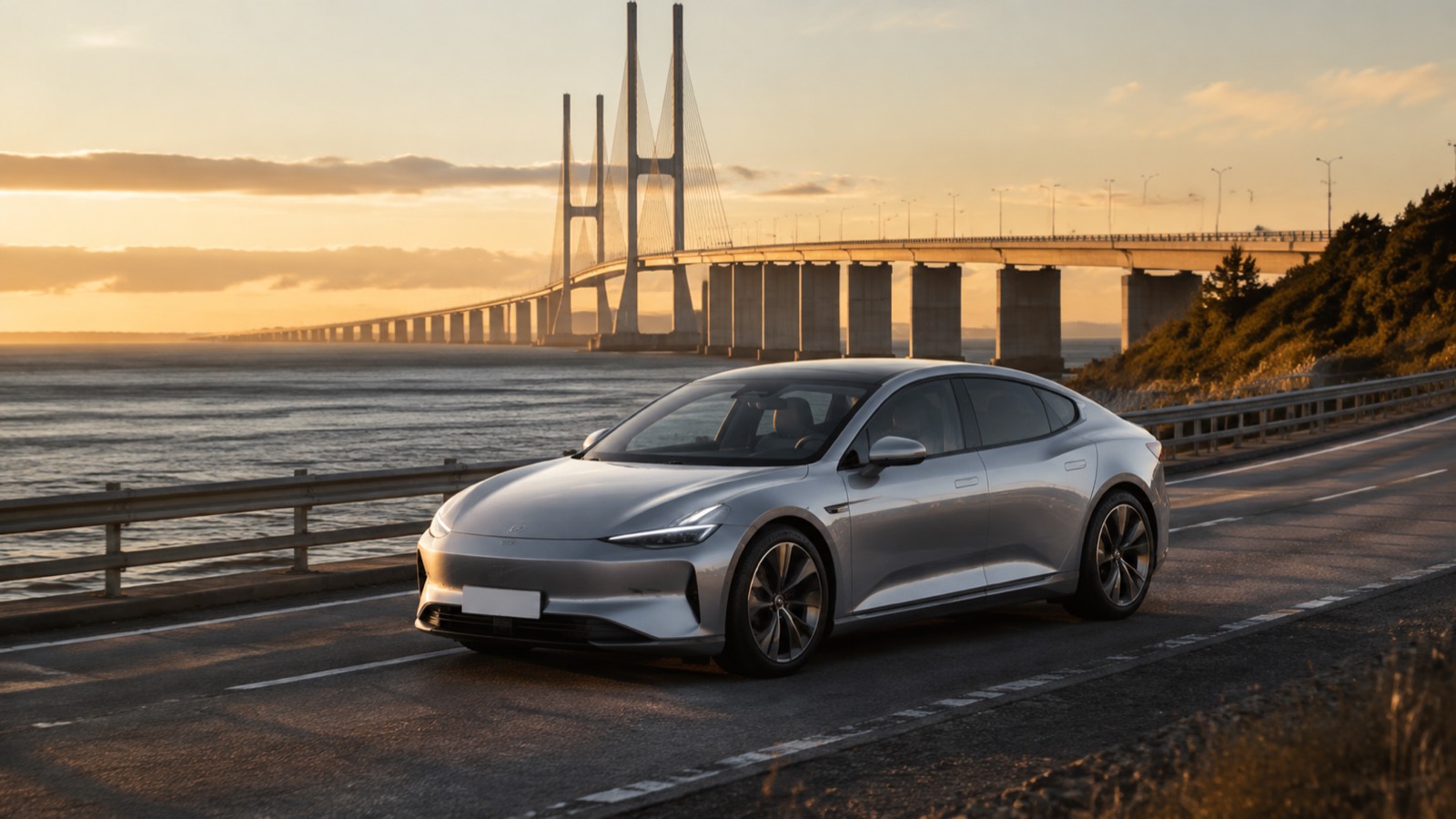 Kia EV3 kompakt elektrisk SUV i et nordisk bymiljø